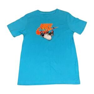 Nike Basic Shoes Graphic Light Blue T-Shirt 'Size L